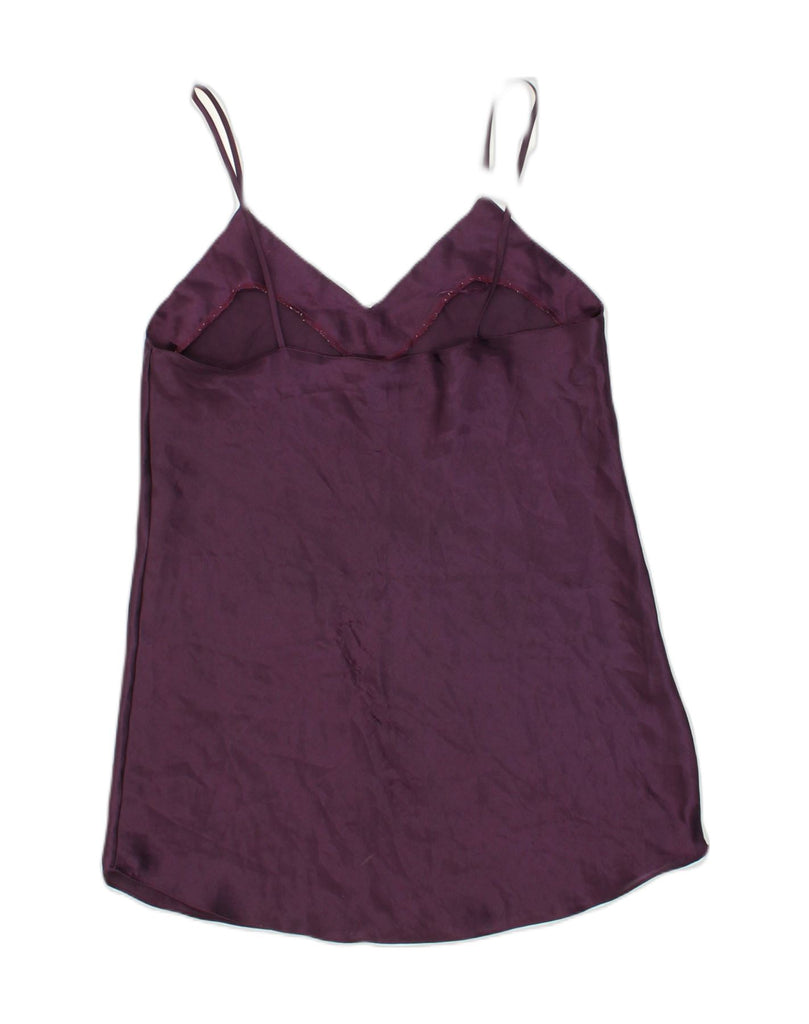 VINTAGE Womens Cami Top Large Purple Polyester | Vintage Vintage | Thrift | Second-Hand Vintage | Used Clothing | Messina Hembry 