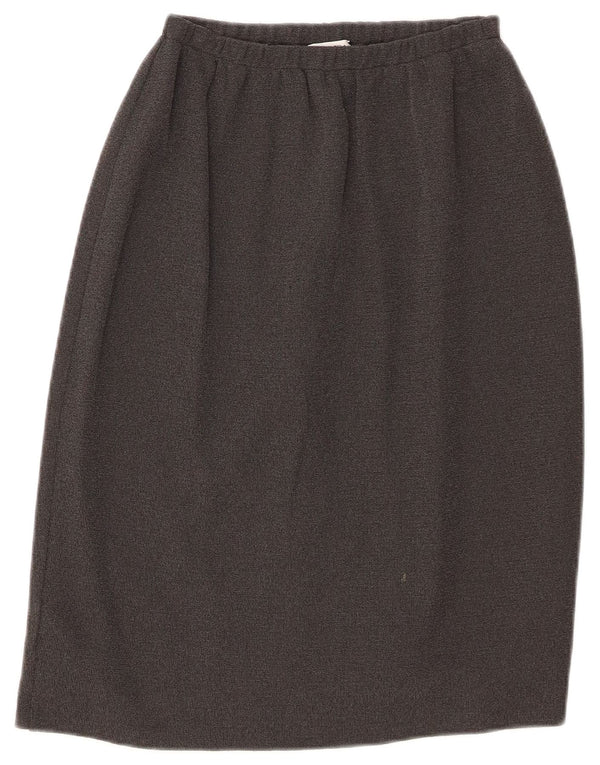 Marisa Monti Womens Midi Skirt IT 44 Medium W32 Grey Viscose