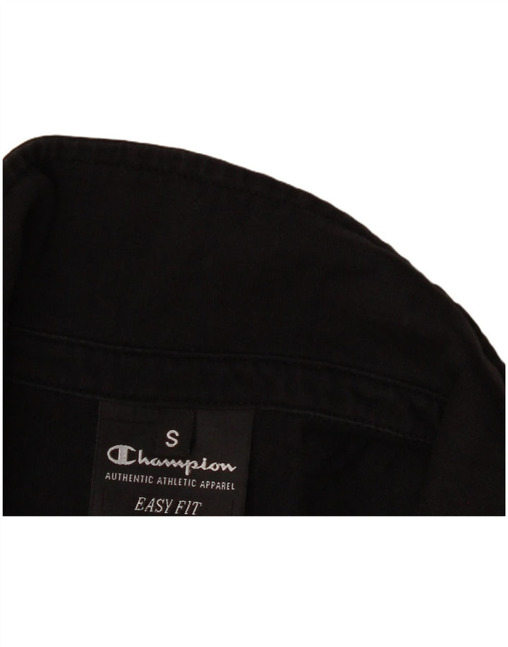 Champion Womens Easy Fit Polo Shirt UK 10 Small Black