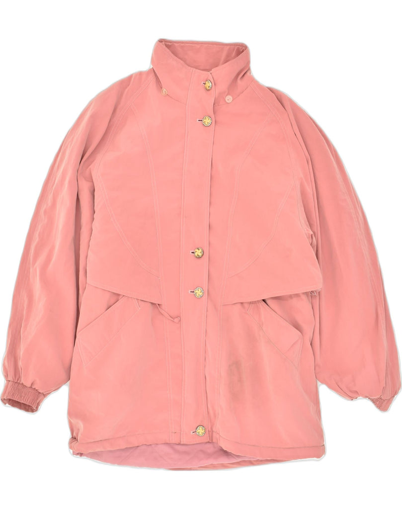 VINTAGE Womens Windbreaker Jacket IT 44 Medium Pink Cotton | Vintage Vintage | Thrift | Second-Hand Vintage | Used Clothing | Messina Hembry 