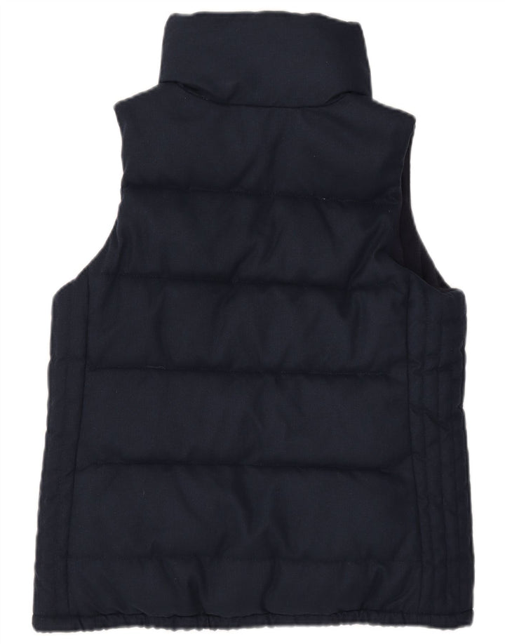 Old Navy Womens Padded Gilet UK 10 Small Navy Blue Polyester