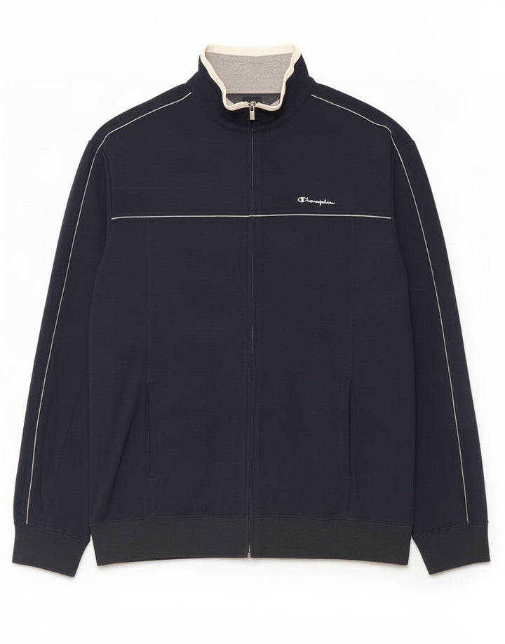 Champion Mens Tracksuit Top Jacket 3XL Navy Blue