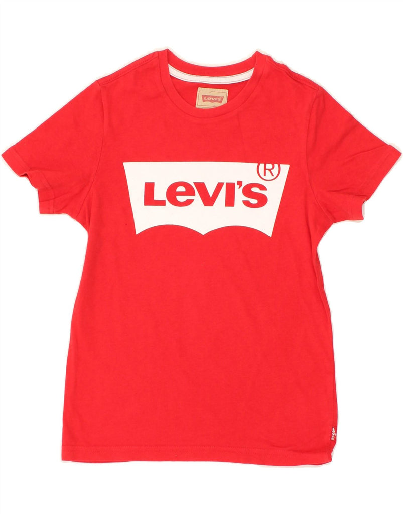 LEVI'S Boys Graphic T-Shirt Top 9-10 Years Red Cotton | Vintage Levi's | Thrift | Second-Hand Levi's | Used Clothing | Messina Hembry 