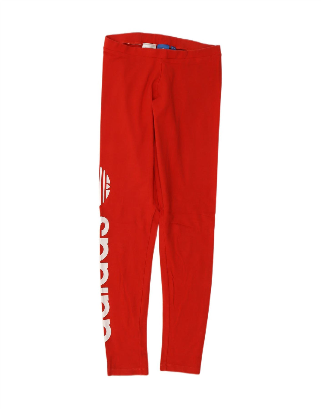 ADIDAS Womens Graphic Leggings UK 10 Small Red Cotton Vintage Adidas and Second-Hand Adidas from Messina Hembry 