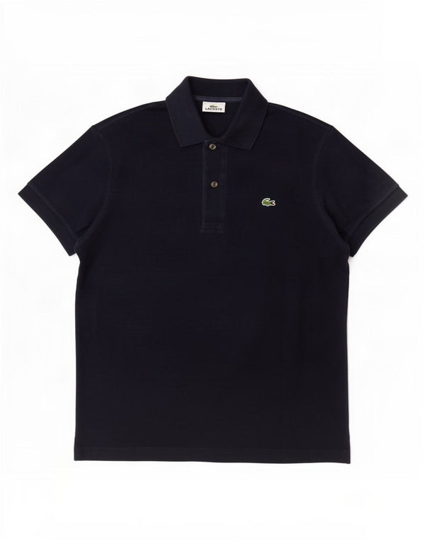 Lacoste Mens Polo Shirt Size 3 Small Navy Blue Cotton