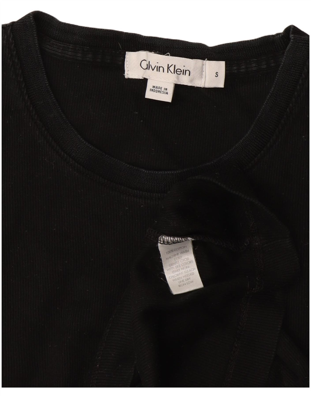 Calvin Klein Mens T-Shirt Top Small Black Cotton