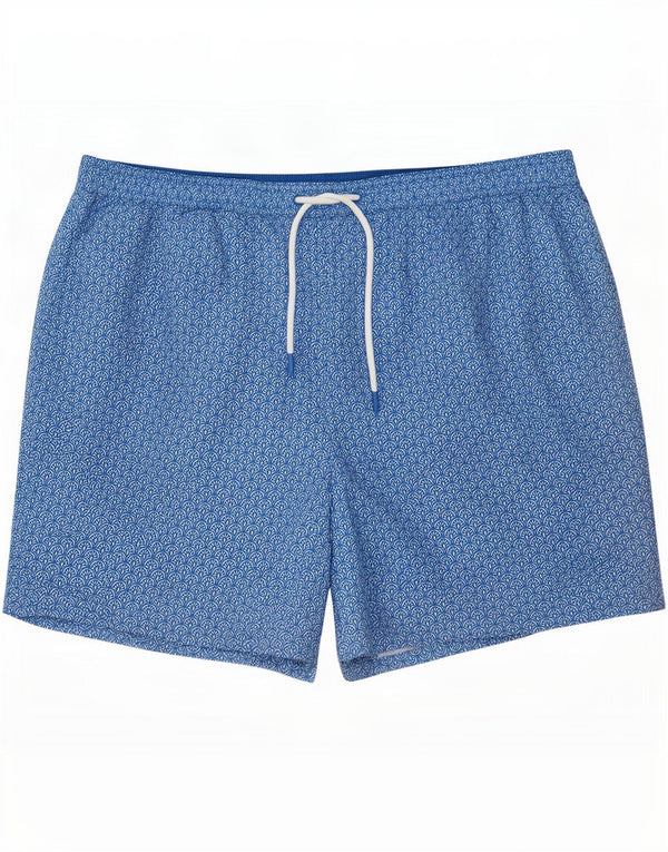 Marks & Spencer Mens Swimming Shorts 2XL Blue Floral Polyester
