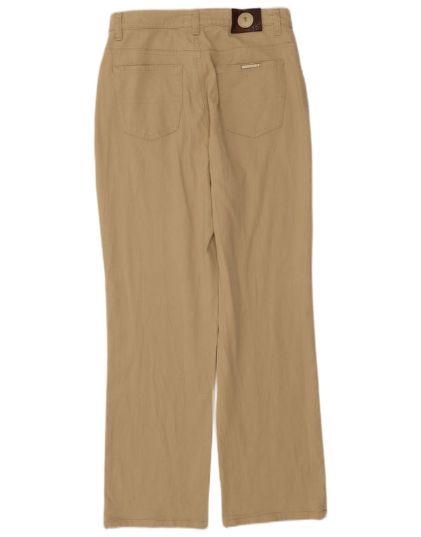 Trussardi Womens Straight Casual Trousers W28 L28 Brown Cotton