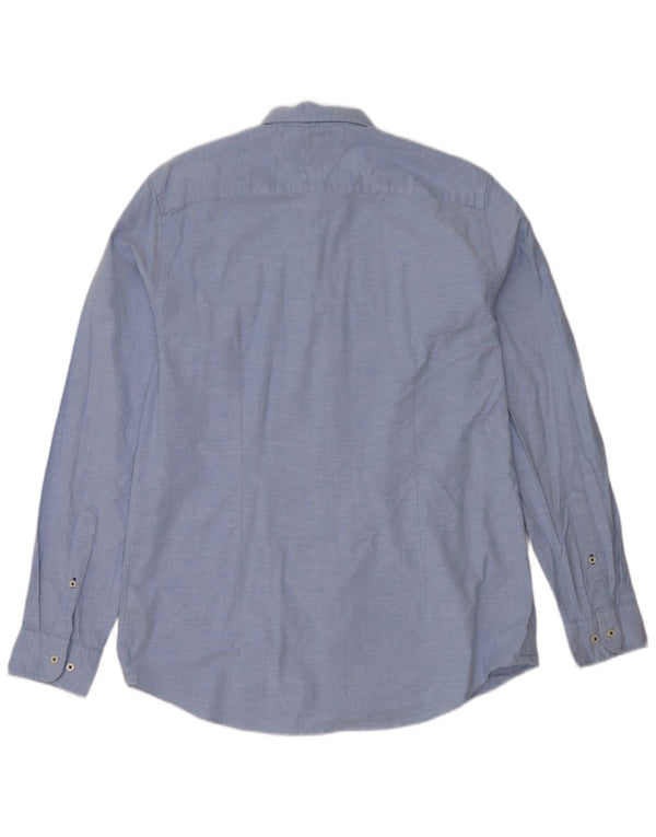 Tommy Hilfiger Mens Slim Fit Shirt XL Blue Cotton