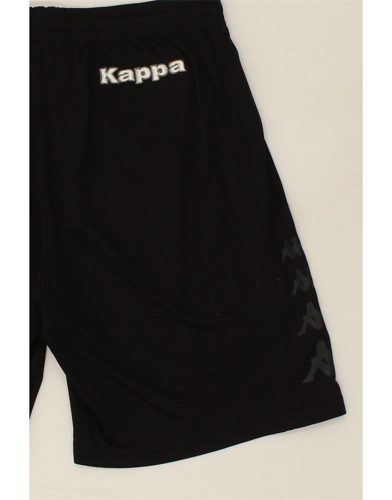 KAPPA Mens Graphic Sport Shorts Medium Black Polyester | Vintage Kappa | Thrift | Second-Hand Kappa | Used Clothing | Messina Hembry 