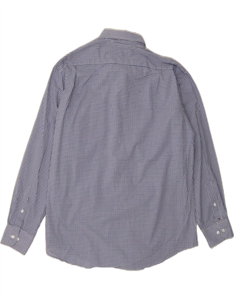TOMMY HILFIGER Mens Wrinkle Free Shirt Size 16 16 1/2 Large Navy Blue Vintage Tommy Hilfiger and Second-Hand Tommy Hilfiger from Messina Hembry 
