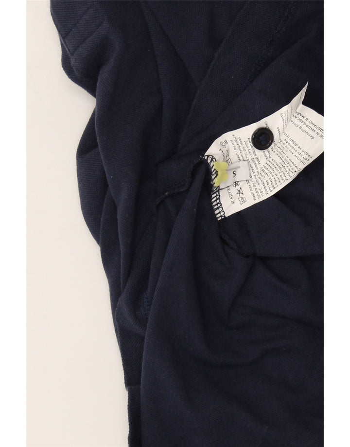 TRUSSARDI JEANS Mens Polo Shirt Small Navy Blue Cotton Vintage Trussardi Jeans and Second-Hand Trussardi Jeans from Messina Hembry 
