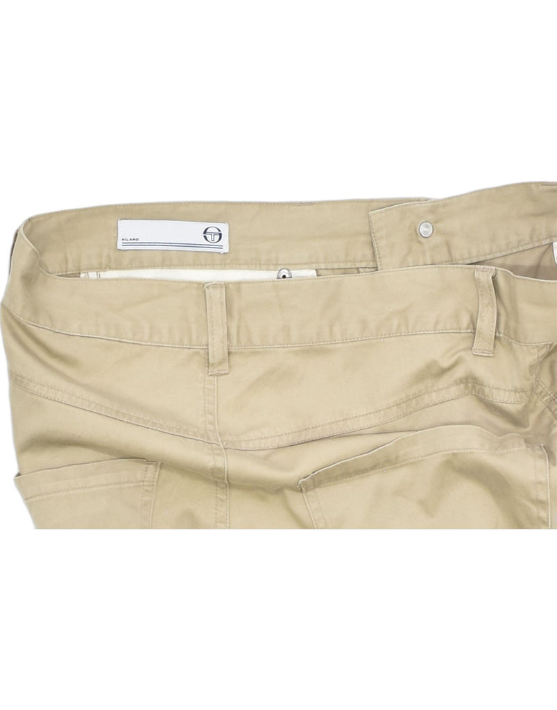 SERGIO TACCHINI Mens Straight Casual Trousers W32 L30 Beige Cotton | Vintage | Thrift | Second-Hand | Used Clothing | Messina Hembry 