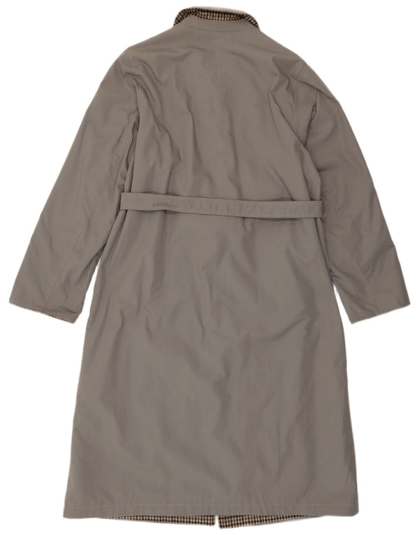 Vintage Womens Reversible Reversible Overcoat IT 46 Small Grey Check