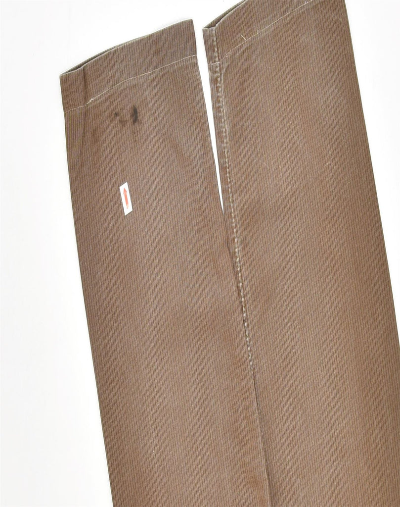 BELFE Mens Straight Casual Trousers W36 L31 Brown Cotton | Vintage | Thrift | Second-Hand | Used Clothing | Messina Hembry 