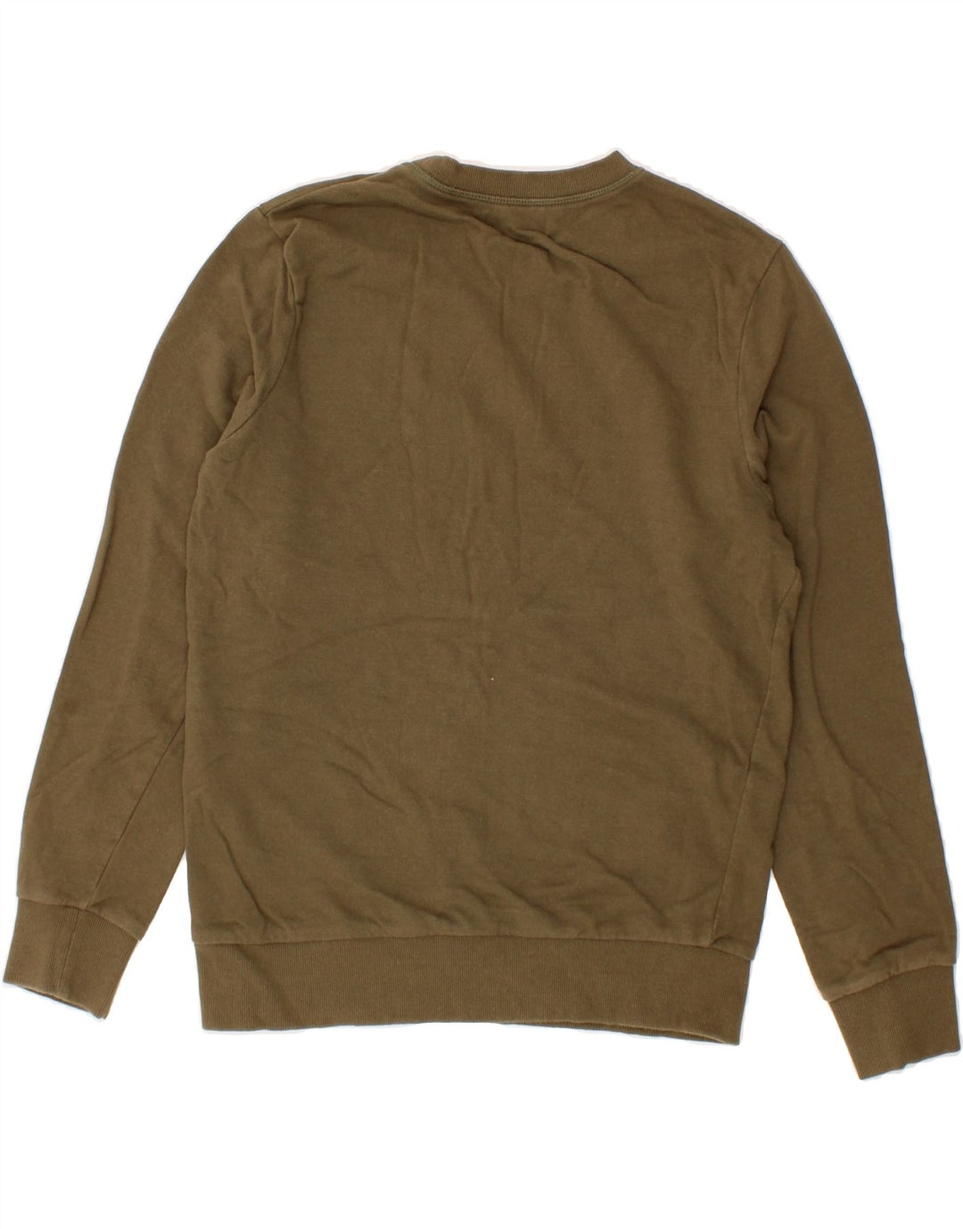 JACK & JONES Mens Sweatshirt Jumper Medium Khaki Cotton Vintage Jack & Jones and Second-Hand Jack & Jones from Messina Hembry 