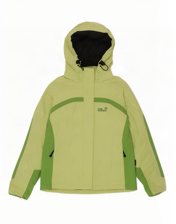 Jack Wolfskin Womens Hooded Windbreaker Jacket UK 14/16 Large Green