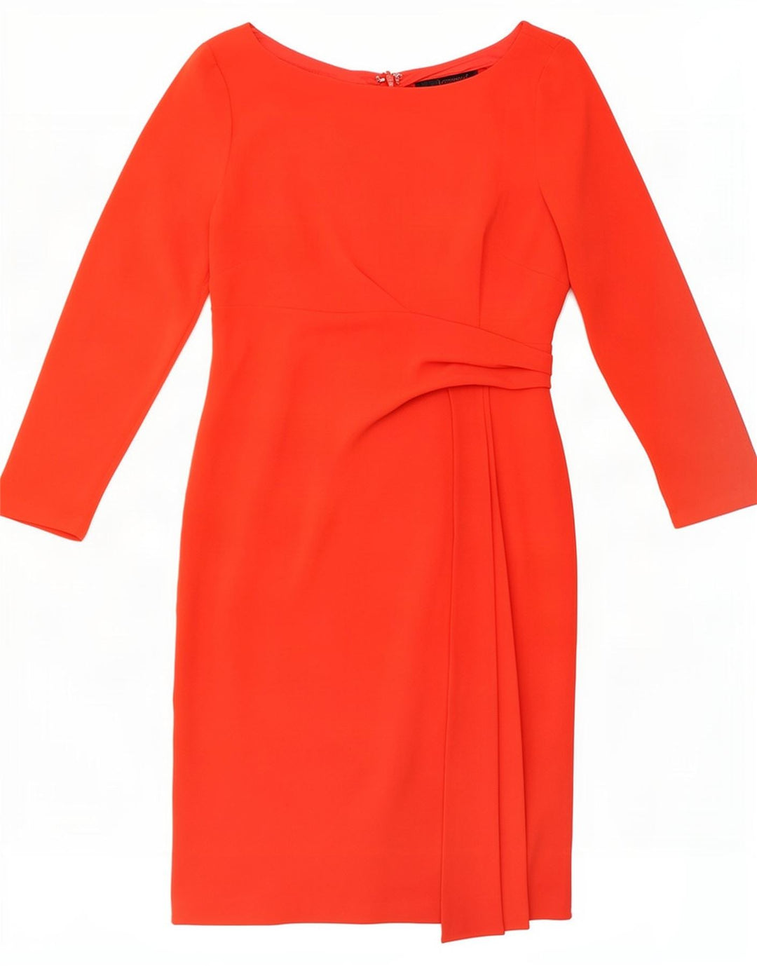 Coast Womens Long Sleeve Sheath Dress UK 12 Medium Red Triacetate
