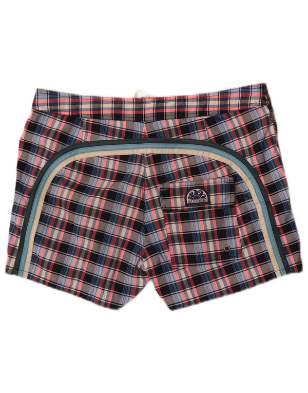 Sundek Mens Swimming Shorts Large  Multicoloured Check