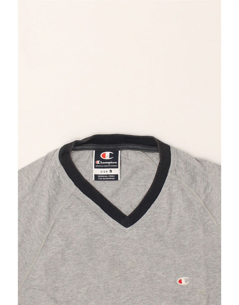 CHAMPION Mens T-Shirt Top Small Grey Cotton | Vintage Champion | Thrift | Second-Hand Champion | Used Clothing | Messina Hembry 