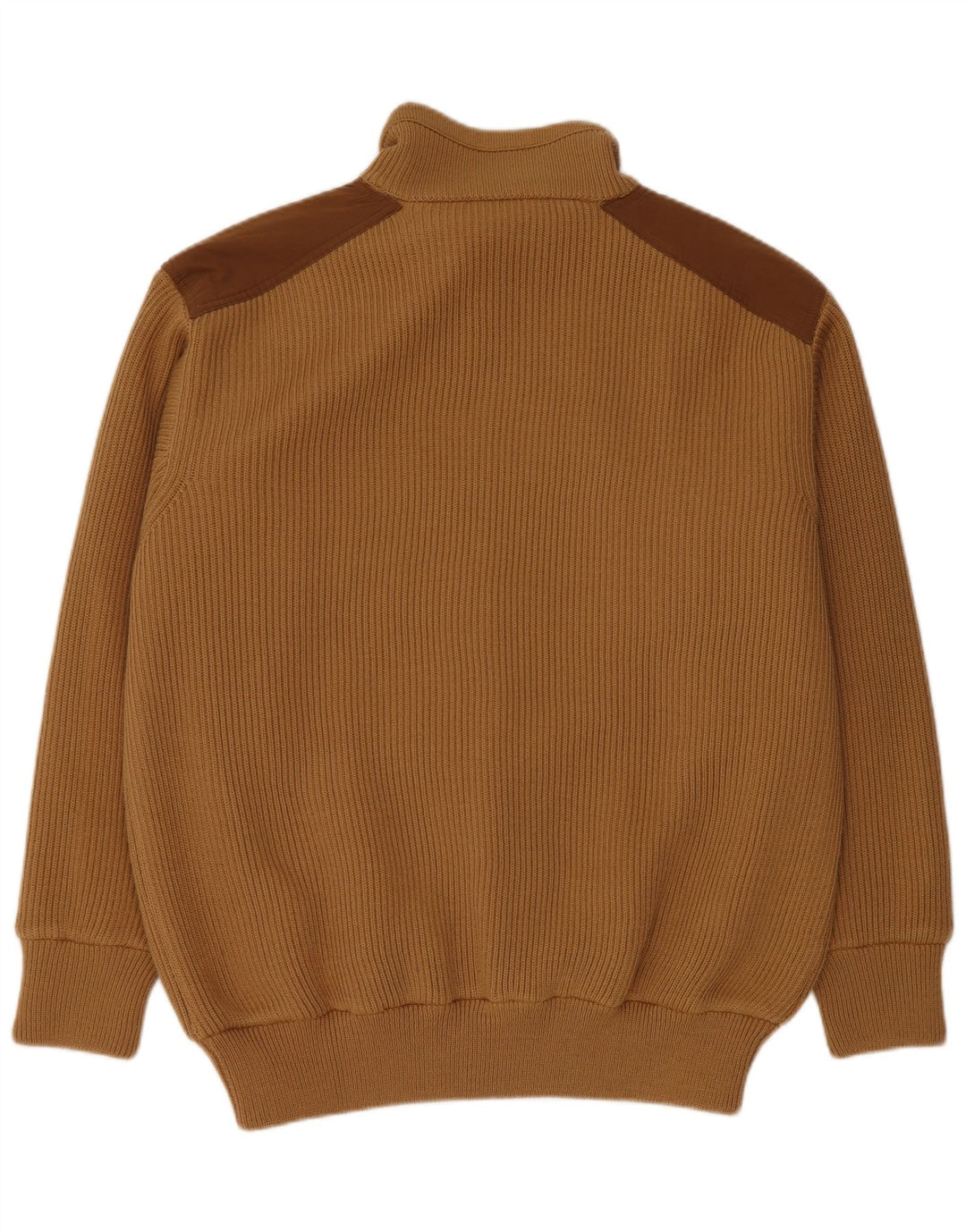 Beretta Mens Cardigan Sweater 2XL Brown Colourblock Wool