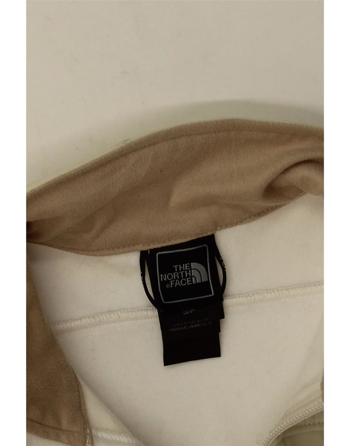 The North Face Womens Tracksuit Top Jacket UK 10 Small Beige Polyester