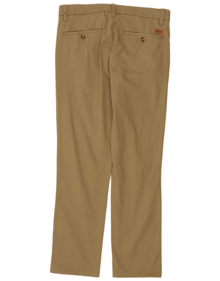 Timberland Mens Slim Chino Trousers W32 L30 Beige
