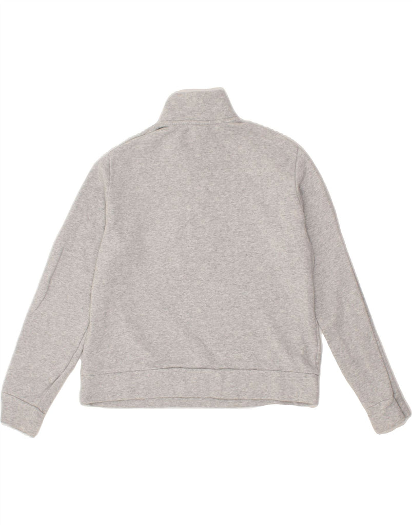 PUMA Womens Zip Neck Sweatshirt Jumper UK 14 Medium Grey Cotton Vintage Puma and Second-Hand Puma from Messina Hembry 