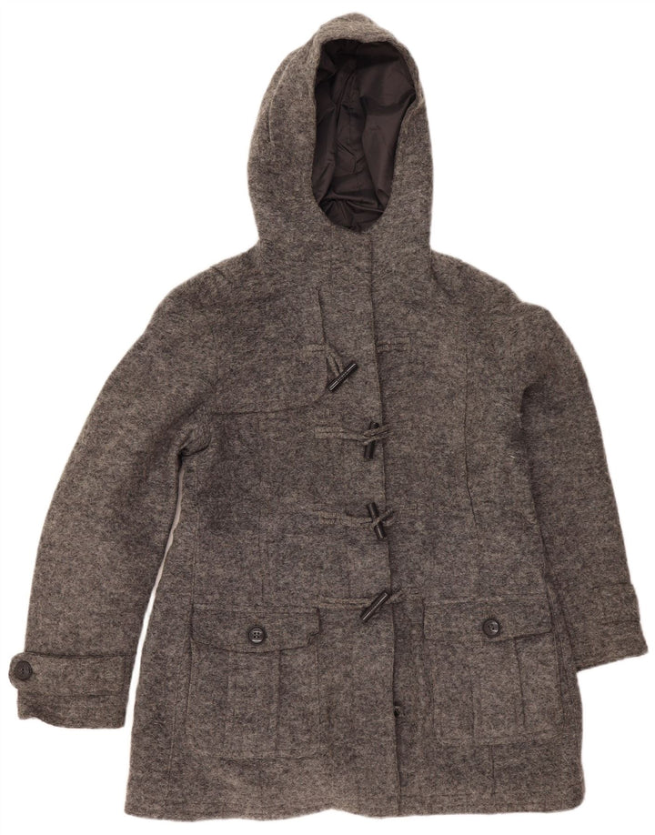 ESPRIT Womens Hooded Duffle Coat UK 18 XL Grey Wool