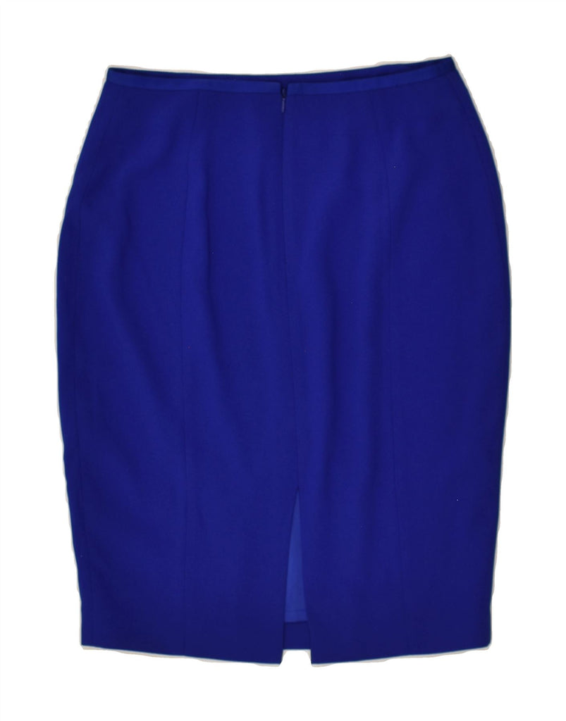 HOBBS Womens Pencil Skirt UK 10 Small W28 Blue | Vintage Hobbs | Thrift | Second-Hand Hobbs | Used Clothing | Messina Hembry 