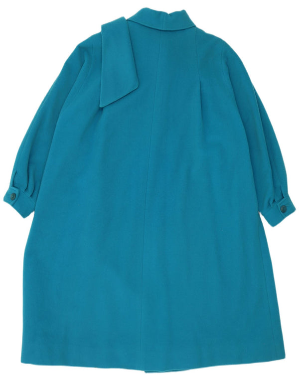 Vintage Womens Overcoat UK 22 3XL Blue