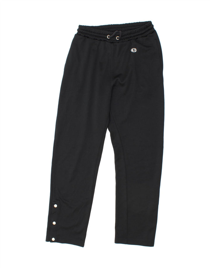 CHAMPION Mens Tracksuit Trousers  Small  Black Polyester Vintage Champion and Second-Hand Champion from Messina Hembry 