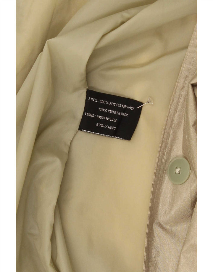 Nuage Womens Oversized Raincoat UK 12 Medium Gold Polyester