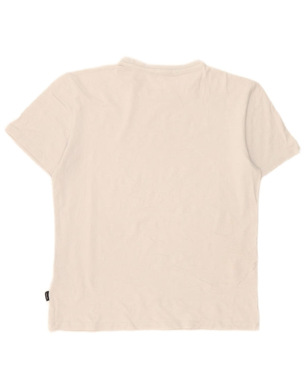 Liu Jo Mens Graphic T-Shirt Top Small White Cotton