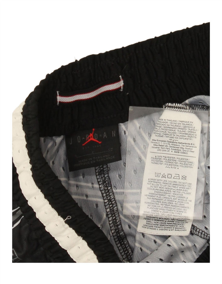 Jordan Mens Sport Shorts Small Black Geometric Polyester