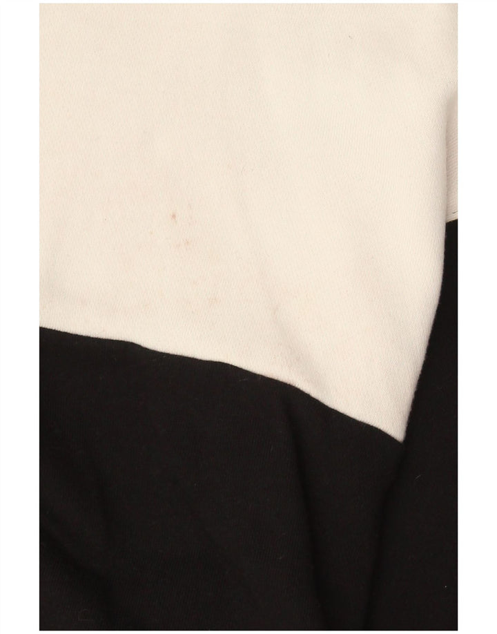 Champion Womens Graphic Sweatshirt Jumper UK 14 Medium Black Colourblock
