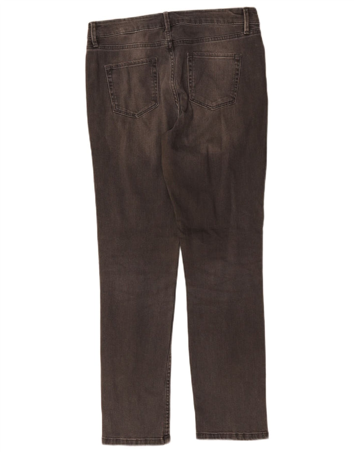 Marks & Spencer Womens Slim Jeans UK 10 Small W30 L28 Grey Cotton