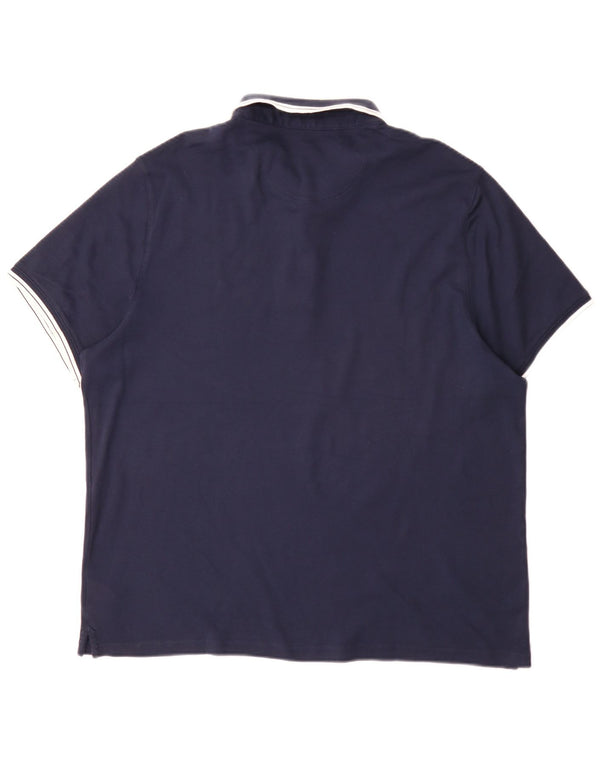 Michael Kors Mens Regular Polo Shirt XL Navy Blue Cotton