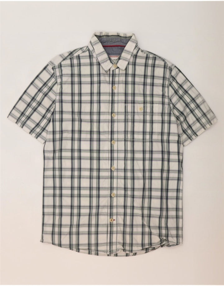 Fat Face Mens Short Sleeve Shirt Large Multicoloured Check Cotton