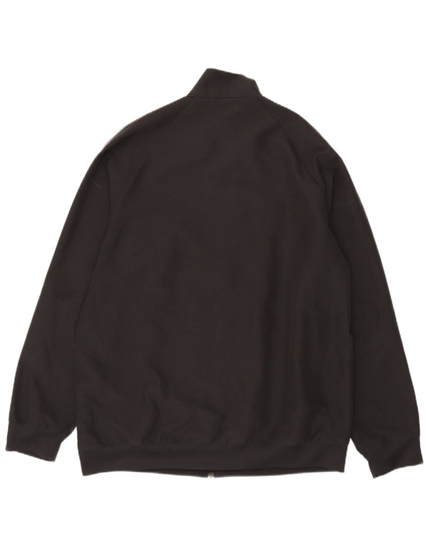 Adidas Mens Climalite Tracksuit Top Jacket Large Black Polyester