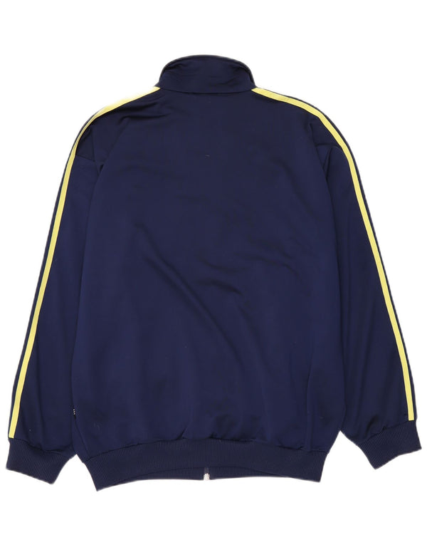 Adidas Mens Tracksuit Top Jacket UK 36/38 Small Navy Blue Polyester