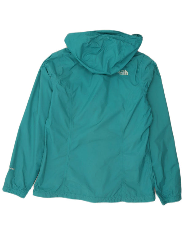 The North Face Womens Hyvent Hooded Rain Jacket UK 14 Medium Blue Nylon