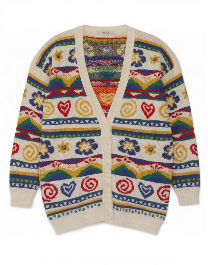 St Michael Womens Cardigan Sweater UK 12 Medium Multicoloured