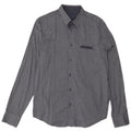 Gas Mens Shirt Large Navy Blue