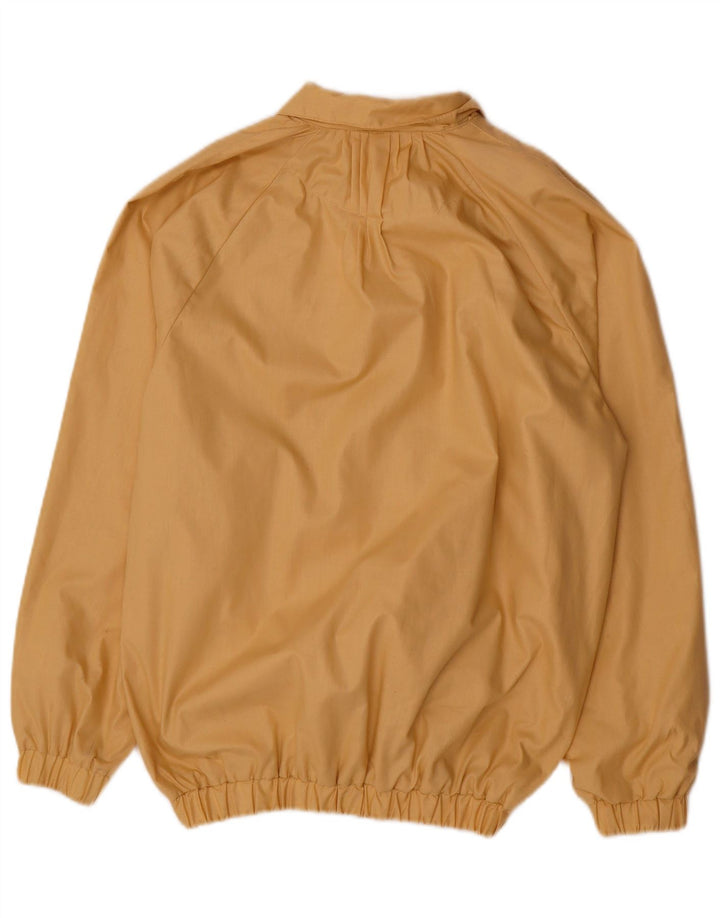 VINTAGE Mens Bomber Jacket UK 38 Medium Beige Polyester