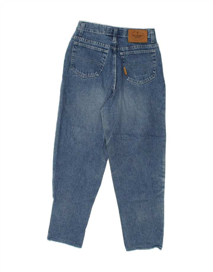 TRUSSARDI Womens Tapered Jeans W31 L27 Blue Cotton Vintage Trussardi and Second-Hand Trussardi from Messina Hembry 