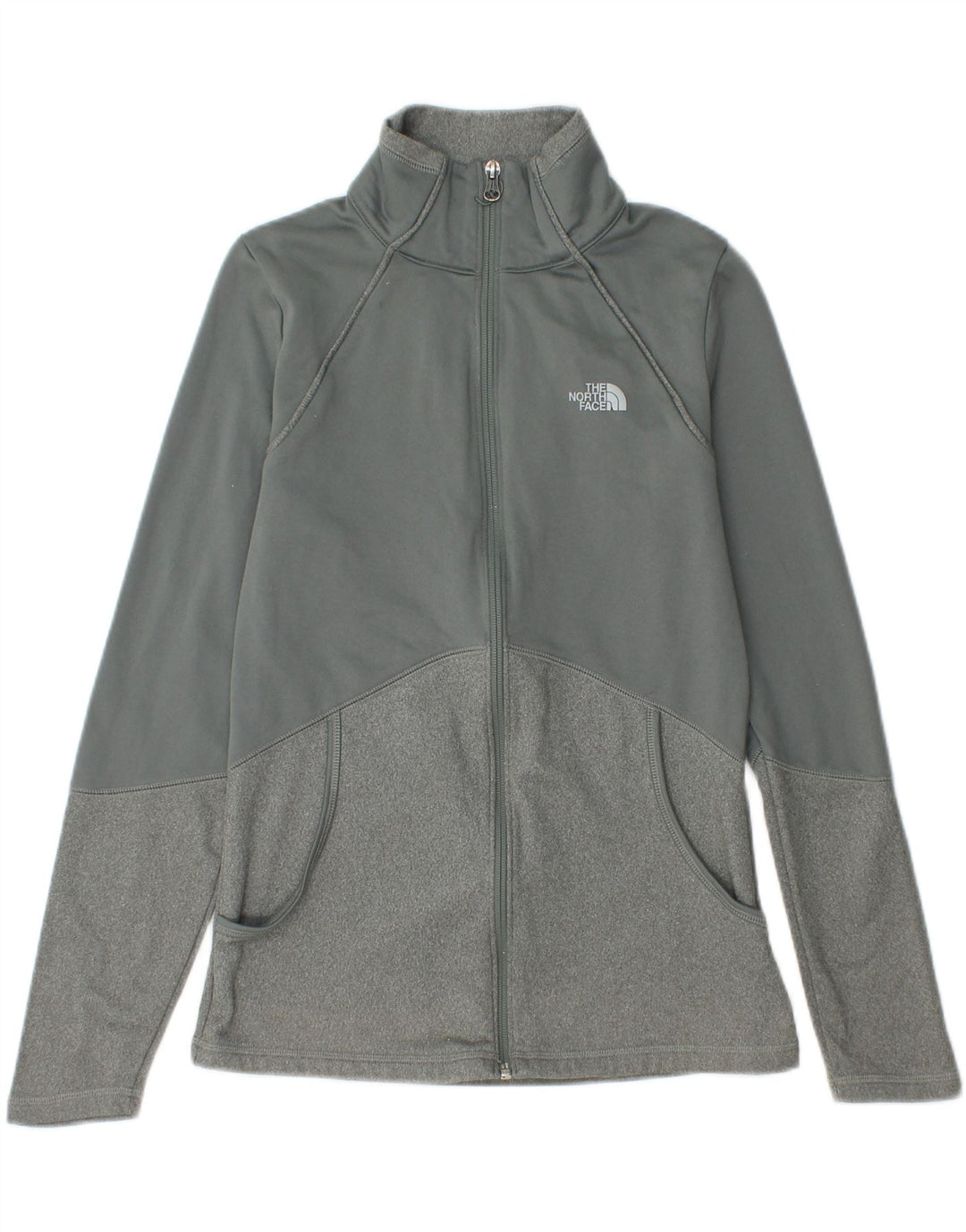 THE NORTH FACE Womens Tracksuit Top Jacket UK 10 Small Grey Polyester
