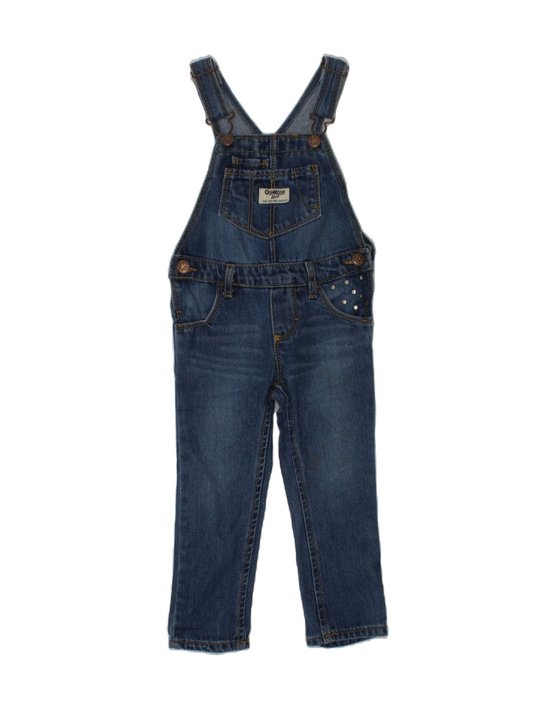 OSH KOSH Baby Girls Dungarees Slim Jeans 18-24 Months W20 L14 Blue Cotton | Vintage Osh Kosh | Thrift | Second-Hand Osh Kosh | Used Clothing | Messina Hembry 