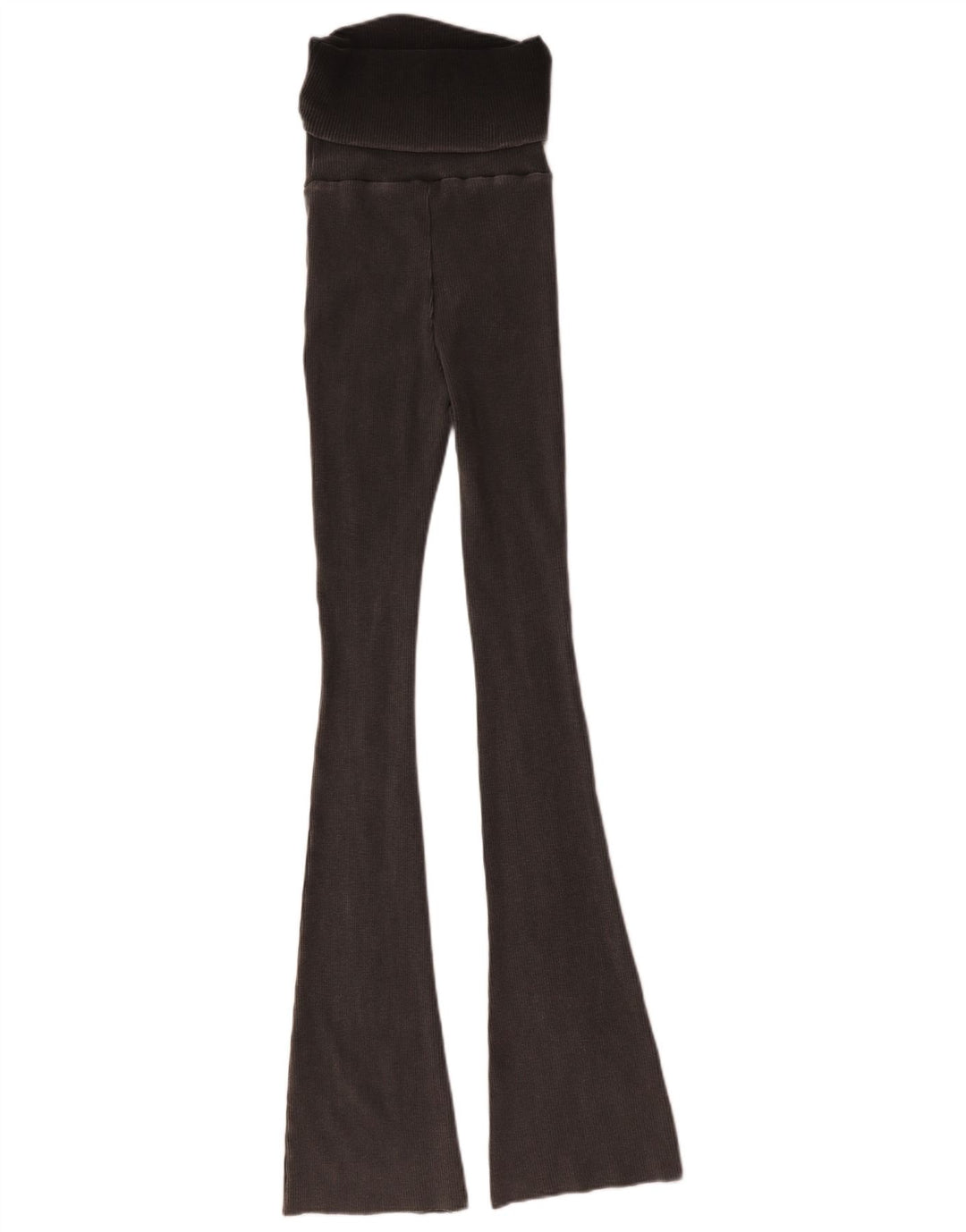 Zara Womens Flare Leggings UK 8 Small  Grey Cotton