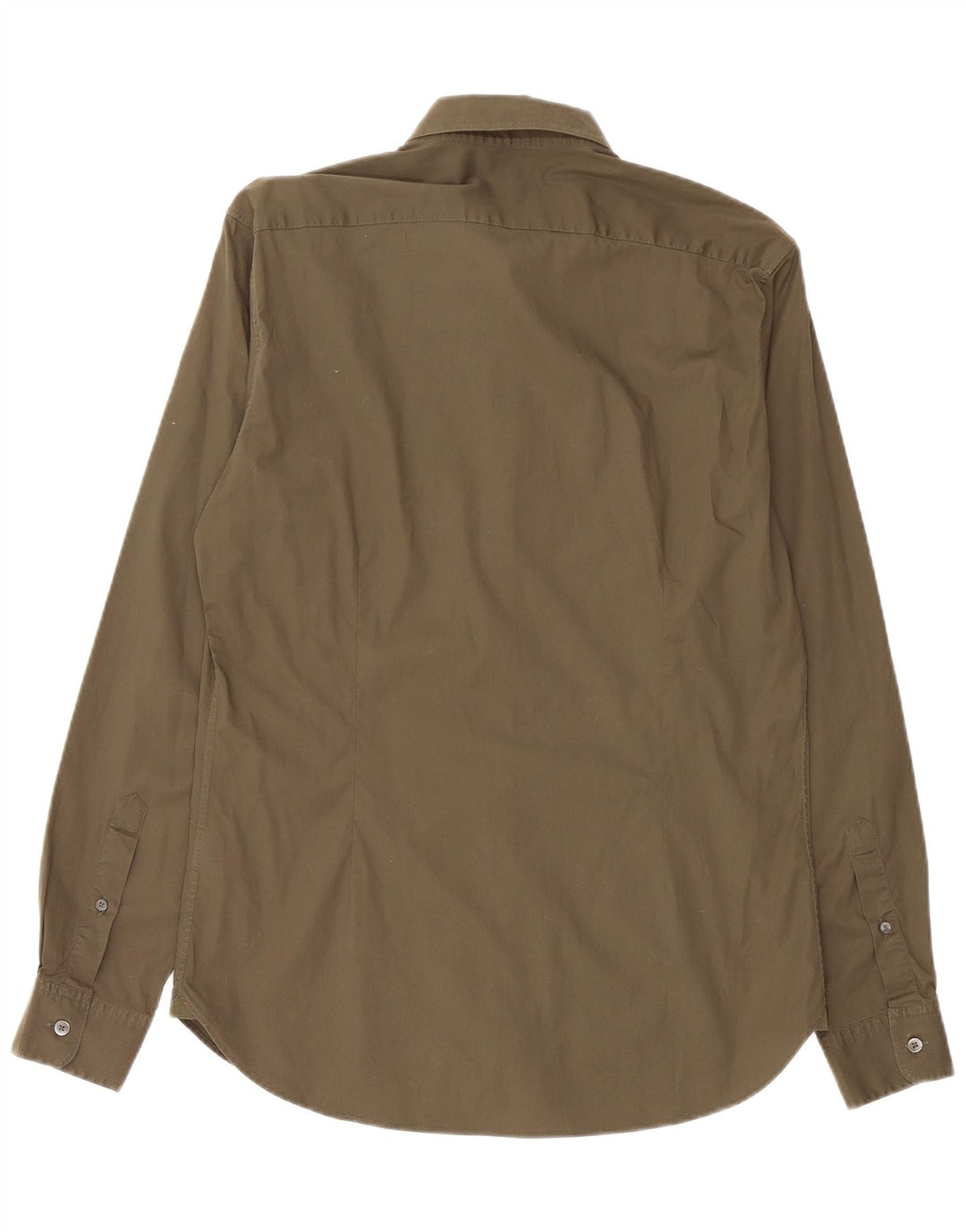 JIGSAW Mens Shirt Medium Khaki Cotton
